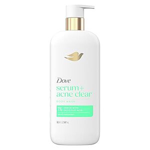 [Prime, SnS] $5.36* | 18.5-Oz Dove Body Wash (Acne Clear) at Amazon