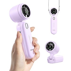 [Prime] Diveblues 2000mAh Rechargeable Handheld Turbo Fan (Various) from $6.35 + Free Shipping