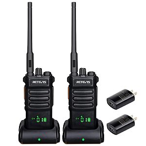 Retevis RT86 Emergency Two Way Long Range Radios w/ Flashlight $63 + Free S/H