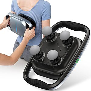 [Prime] RENPHO Deep Tissue Percussion Massage Gun w/ 4 Replaceable Heads & Plate $18.97 + Free Shipping