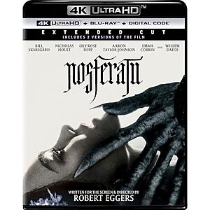 [Prime] $12.34* | Nosferatu: Extended Cut (4K Ultra HD + Blu-ray + Digital) at Amazon