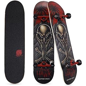 $23* | Tony Hawk 31” Signature Series 4 Skateboard (Crossbones) at Amazon