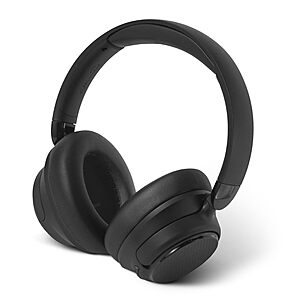$21.87: Amazon Basics Hybrid Active Noise Cancelling Headphones, Wireless Bluetooth 5.3, Black