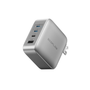 ECOFLOW Rapid Pro Charger 140W 4-Post GaN USB C Charger Block, Up to 140W Single‑Port Charging, Foldable and Compact $38