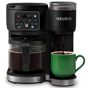 $129.99: Keurig K-Duo Hot & Iced Single Serve & Carafe Coffee Maker, MultiStream Technology, 72oz Reservoir (Gen 2)