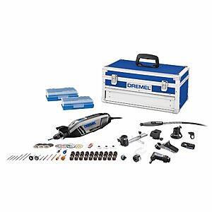 $138.98: Dremel 4300-9/64 Rotary Tool Kit with Flex Shaft, 9 Attachments 64 Accessories