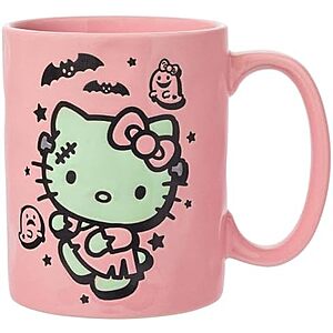 [Prime] $3.99* | 17-Oz Silver Buffalo Ceramic Pottery Mug (Sanrio Hello Kitty Frankenstein) at Amazon