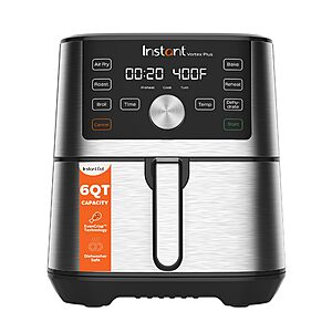 [Prime]Instant Pot 6QT 6-in-1 VORTEX Plus Air Fryer Stainless Steel $69.99 + Free S&H