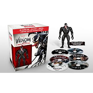 3-Movie Venom Collection w/ Action Figure (4K UHD + Blu-ray) $56.51 + Free Shipping