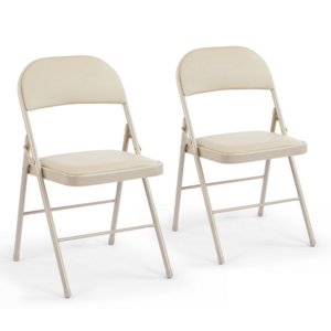 2 Pack CONCETTA Stackable Folding Chairs (Khaki) $29.99 + Free Shipping w/Walmart+ or $35+