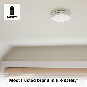 PRIME $31.32 First Alert Combination Smoke & Carbon Monoxide Alarm, Battery-Operated Detector with Slim Profile Design, SMCO200,