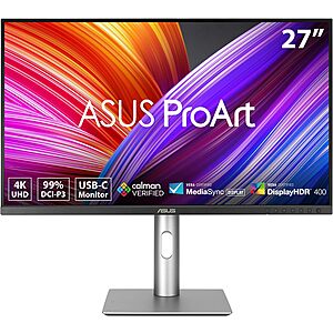 [Prime] 27" ASUS ProArt Display 4K UHD IPS Professional Monitor (PA279CRV) $334 + Free Shipping