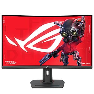 32" ASUS ROG Strix 1440P 180Hz 1ms VA USB-C Curved HDR Gaming Monitor $185 + Free Shipping $189.05