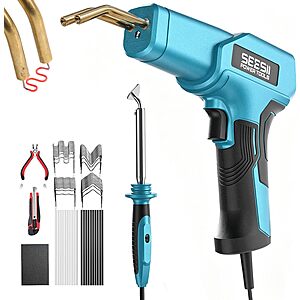 [Prime] SEESII 150W Plastic Welder Kit w/ 60W Soldering Iron, 200 Staples & 20 Plastic Rods $19.59 + Free Shipping