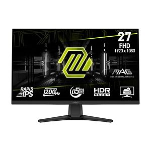 27" MSI MAG 272F 1080p 200Hz 0.5ms IPS Gaming Monitor $79.99 + Free Shipping w/ Prime
