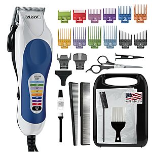 [Prime]26-Piece Wahl Color Pro Corded Hair Clipper Set w/ Color-Coded Guide Combs $31.99 + Free Shipping