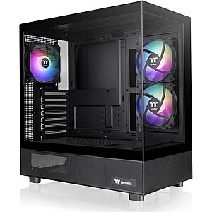 [Prime] Thermaltake View 270 Plus TG ARGB Mid Tower E-ATX Case w/ 3x120mm Fans (Black) $56.51 + Free Shipping