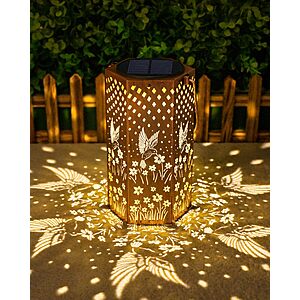 [Prime] Eandisom Hummingbird Solar Outdoor Lantern $7.99 + Free Shipping