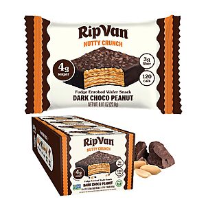 16-Count Rip Van Nutty Crunch Wafer Snacks (Milk PB or Dark Chocolate PB) $10.55 w/ S&S + Free Shipping w/ Prime or on $35+