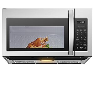 PRIME DEAL: $225 ac Midea MOR17BSA-SS 1.7 Cu.ft. Over The Range Microwave Oven with Smart Touch Panel, Auto Cooking Menu, 1000 W, 300 CFM Ventilation, in Stainless Steel