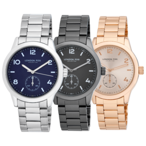 London Fog Woman's Perth Second Hand Watch (Silver, Black or Rose Gold) $19.99 + Free Shipping