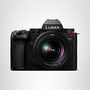 Panasonic LUMIX S5II Mirrorless Camera, 24.2MP Full-Frame with Phase Hybrid AF, DC-S5M2KK9, Black-9 $1799.99