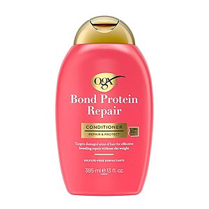 OGX Repair & Protect Bond Protein Repair Conditioner, Lightweight Conditioner Targets Damaged Areas of Hair, Formulated without Parabens, Sulfate-Free Surfactants, 13 fl. oz $2.56