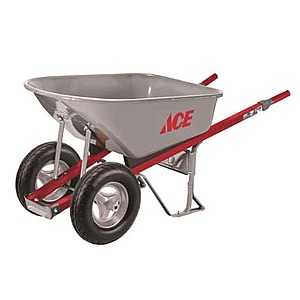$127.49 AC ACE HARDWARE REWARDS: FREE PICK UP  Ace Steel Contractor Steel Wheelbarrow 6 cu ft  ends 6-26