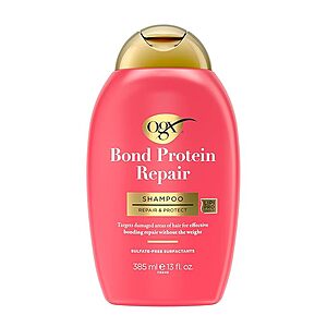 OGX Repair & Protect Bond Protein Repair Shampoo, Lightweight Hair Wash Cleanses & Targets Damaged Hair for Effective Bond Repair, Formulated without Parabens, 13 fl. oz $2.56