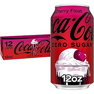 [Prime, AC] $13.17 | 3 × 12-Pack 12-Oz Coca-Cola Zero Sugar Cherry Float Soda Soft Drink ($4.39 each) at Amazon