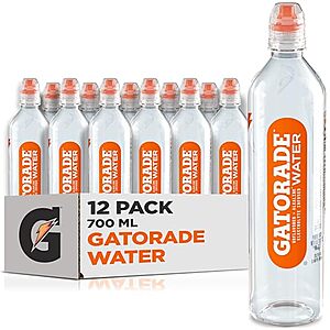 [Prime, SnS] $12.63* | 12-Pack 700ML Gatorade Water w/ Electrolytes at Amazon