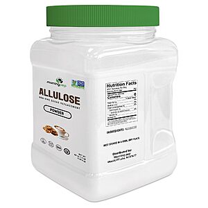 [S&S] Morning Pep Allulose Sweetener 4 lb – Zero Calorie Sugar Alternative, 100% Pure, No Erythritol, Non-GMO Project Verified $14.15