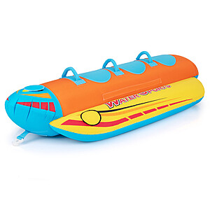 Costway 3-Person Inflatable Banana Boat with 3 EVA-padded Seats and Handles $108 + Free Shipping