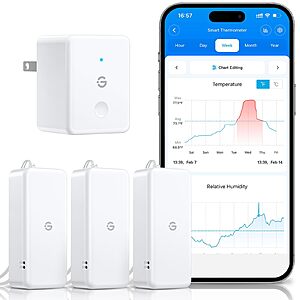 (prime) Govee 2.0 3-Pack WiFi Hygrometer Thermometer $30 + Free S/H