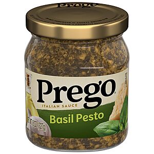 Prego Basil Pesto Sauce, 8 Oz Jar Visit the Prego Store~$2.46 With S&S @ Amazon