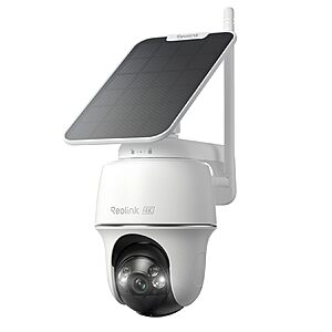 Prime Members: REOLINK First 4K Solar Security Cameras Wireless Outdoor, Argus PT Ultra+Solar Panel, 360° Pan Tilt Auto-Tracking, 8MP Color Night Vision $104.99