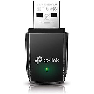 $15.99 | TP-Link AC1300 USB WiFi Adapter (Archer T3U) + 15% Back w/ Prime Visa Card at Amazon
