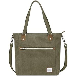 [Prime] $35.59* | Travelon Anti-Theft Heritage Tote Bag (Sage) at Amazon