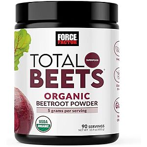 [Prime, SnS] $13.84* | 90-Serving Force Factor Total Beets Organic Beetroot Powder at Amazon