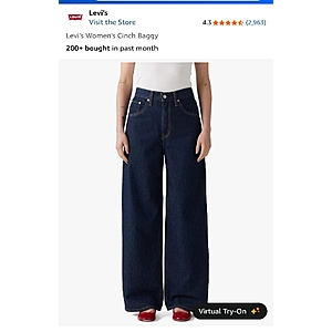 Levi's women's baggy jeans