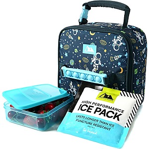 [Prime] Arctic Zone Kids Insulated Lunch Box w/ Gel Ice Pack & Sandwich Container (Space Odyssey) $7.45 + Free Shipping