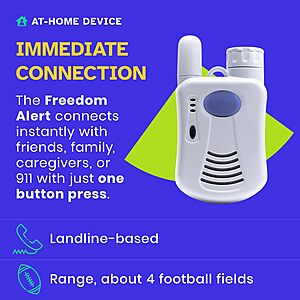 LogicMark Freedom Alert, Landline Personal Emergency Device, 2-Way Call for Home Safety Device for Seniors $224.25