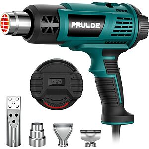 [Prime] NEU MASTER PRULDE 1500W Heavy Duty Heat Gun w/ Dual-Temperature Settings & 4 Nozzles $15.99 + Free Shipping