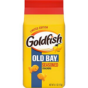 6.1-Ounce Goldfish Old Bay Seasoned Crackers 3 for $4.44 ($1.48 each) w/ S&S + Free Shipping w/ Prime or on $35+