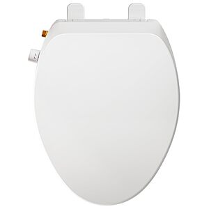 Elongated Bidet Toilet Seat – Non-Electric, Slow-Close Lid, Adjustable Water Pressure, Self-Cleaning Dual Nozzles for Frontal & Rear Wash $47.99