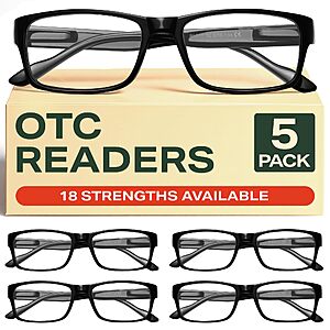Gaoye 1.5 Professional Reading Glasses for All Day - Computer Readers with Blue Light Protection - Value Pack $12.89