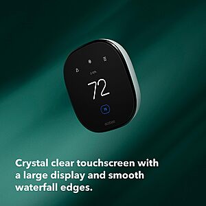 ecobee Smart Thermostat Enhanced - Programmable Wifi Thermostat - Works with Siri, Alexa, Google Assistant - Energy Star Certified - Smart Home $130
