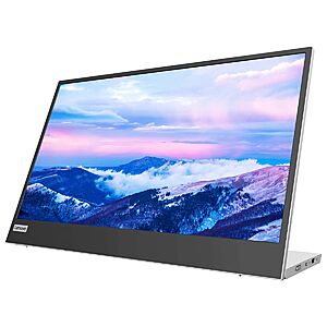 $118.74: Lenovo L15 Portable Monitor, 15.6" Display, Full HD, IPS Panel, USB-C, Grey