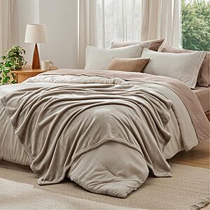 Prime Members: Bedsure Bed-in-a-Bag Bedding Set w/ Fleece Throw Blanket (6-Piece Twin / 8-Piece Full, Various Colors) from $19.49 + Free Shipping