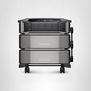 EF ECOFLOW 12kWh Power Station: DELTA Pro Ultra with Extra Battery, 120/240V 7200W AC Output, Lifepo4 Home Battery Backup Expandable to 90kWh $5499